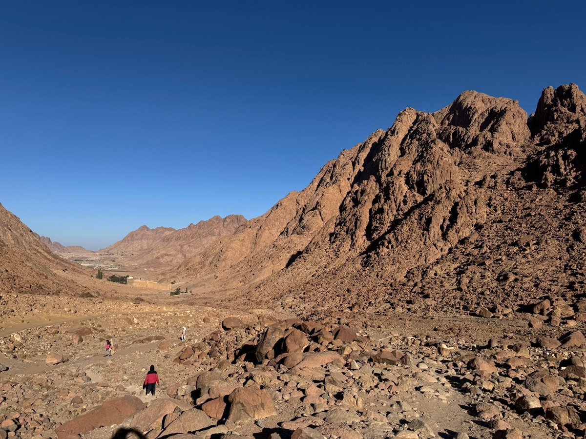 El vasto paisaje desértico del Sinaí