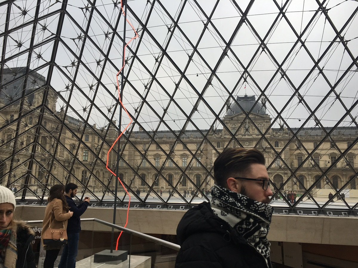 Another view of the Louvre Pyramid