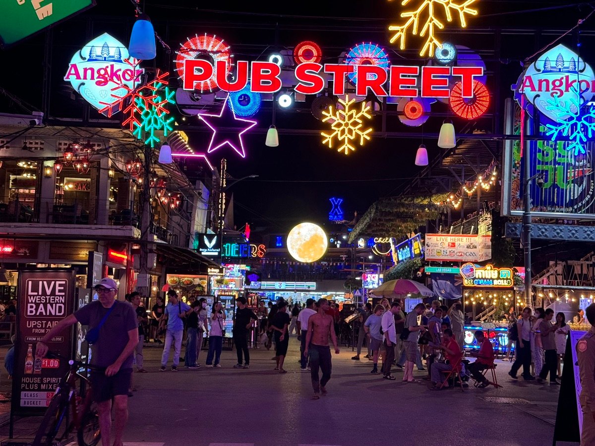 シェムリアップの夜の雰囲気
