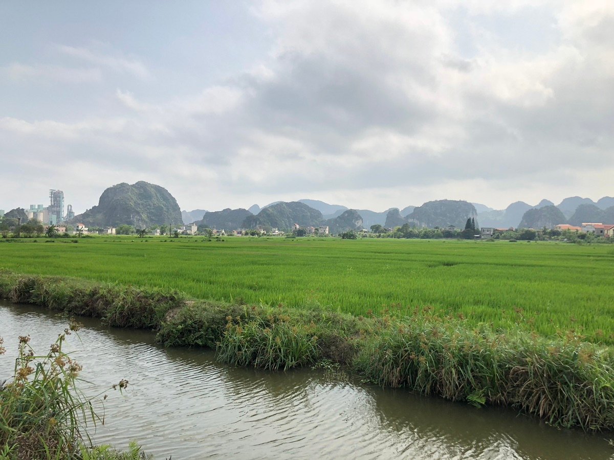 穏やかな水面と反射する景色