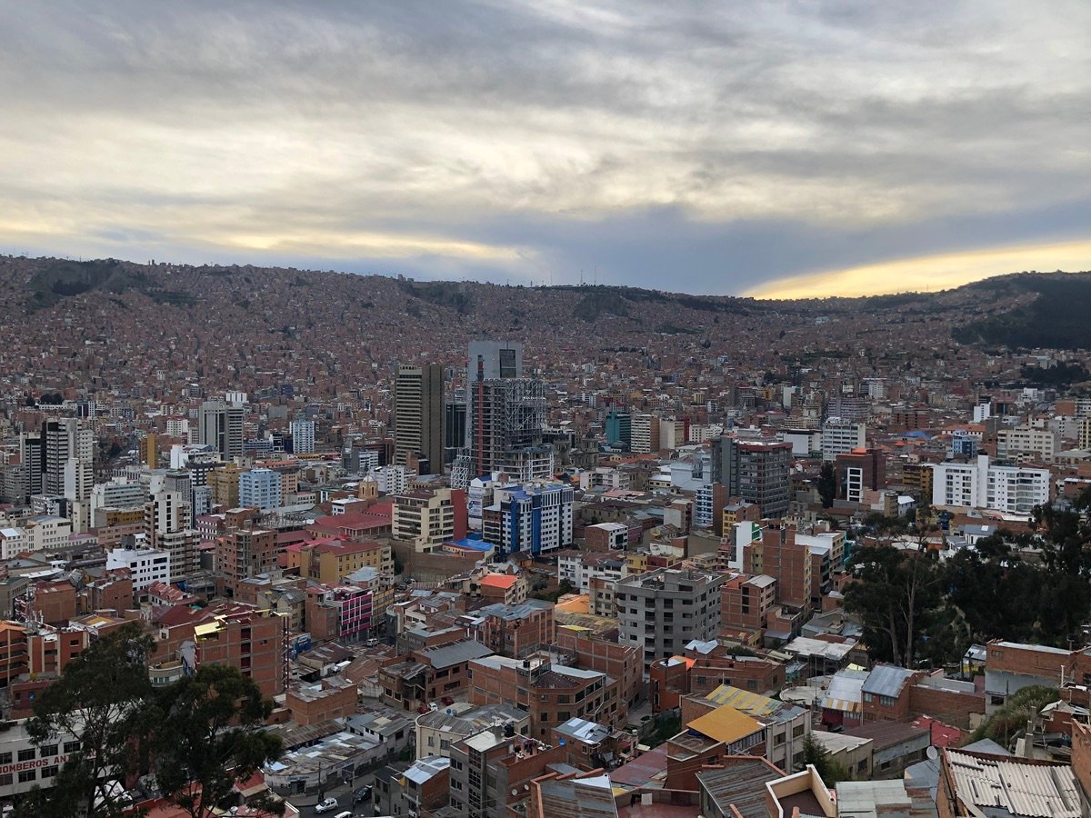 Another perspective of the sprawling city and surrounding mountains