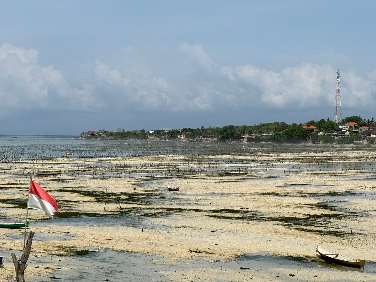 Another view of the beach on Nusa Lembongan