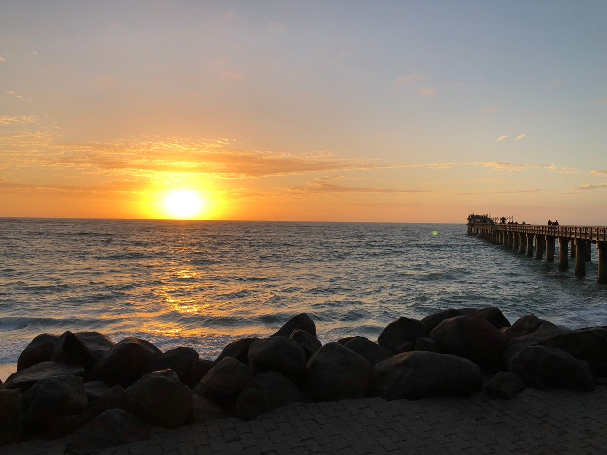 スワコプムント桟橋の先端にある建物