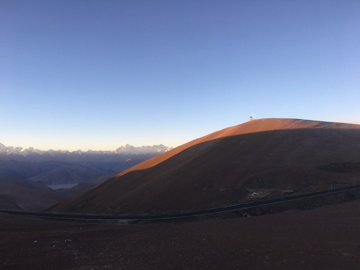 Overlook of valley and road