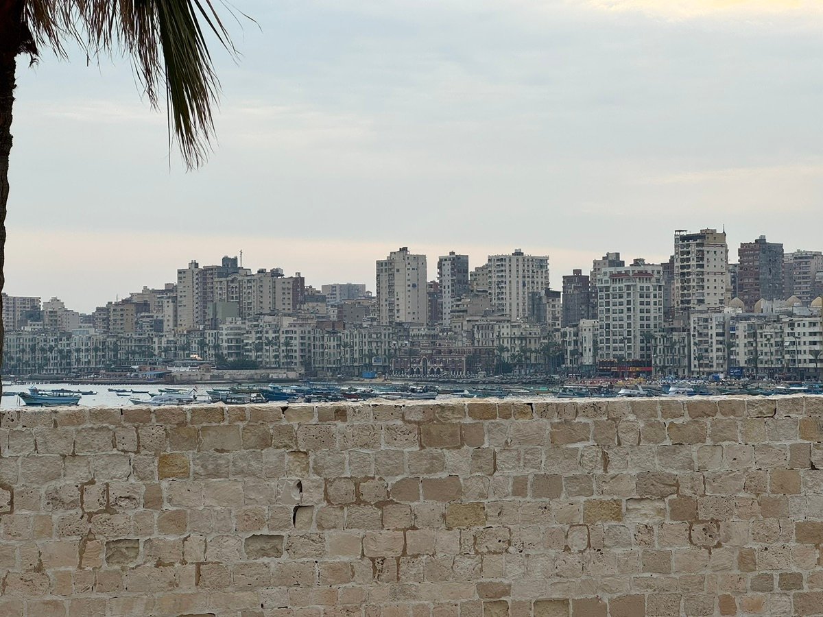 The peaceful atmosphere around the outer walls during the afternoon